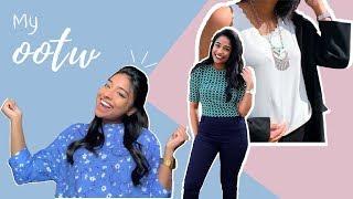 What I Actually Wear to Work in a Week (business casual OOTW) 2019 | Kaecolors