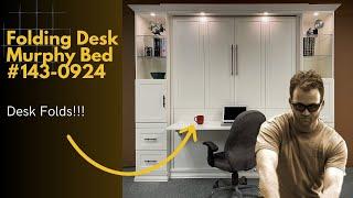 Murphy bed with folding desk Style 143-0924