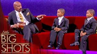 Steve Harvey Meets Tap-Dancing Twins Freddy & Teddy!