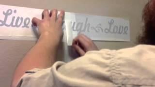 How to Apply Vinyl Decals to Walls with Sir Sticky