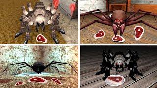 All Types of Spiders in DVloper Unofficial And Remake Games - Granny 3 Vs Granny 1.9 + More