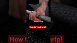 How to hookgrip! #hookgrip #deadlift #fitness #gripstrength #shorts