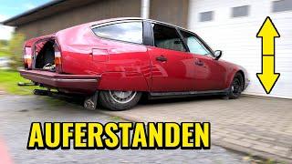 FAHRWERK am CITROEN CX TD1 | ASMR Ölwechsel | PROBEFAHRT fällt ins WASSER | ERSTER SITZ ist DRINN!