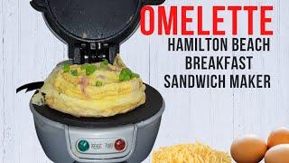 Perfect Omelette Hamilton Beach Breakfast Sandwich Maker #egg #easy #breakfast