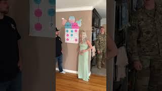 Soldier's surprise proposal during gender reveal doesn't go as planned 