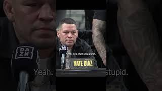 Nate Diaz gets heated with disrespectful Jake Paul employee posing as a reporter #shorts