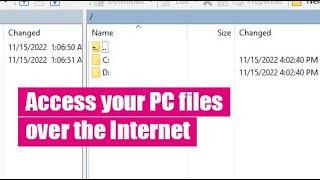 How to access your PC files over internet