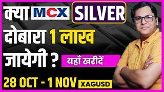 silver price prediiction 28 OCT - 1 NOV | mcx silver latest news | xagusd technical analysis #silver