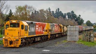 LOUD KiwiRail Freight Trains August & September 2024 (4K)