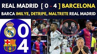 REAL MADRID  [ 0 - 4 ] BARCELONA_BARCA IMILYE, DETRIPE, MALTRETE REAL MADRID.