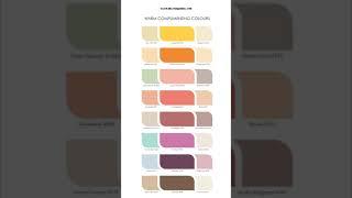 COLOUR COMBINATIONS BY ASIAN PAINTS||SHADES FOR ROYALE, APCOLITE PREMIUM, APEX, ASPIRA, ACE, TRACTOR