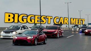 BIGGEST CAR MEET In Lahore | 50+ Cars Cruising on Ringroad