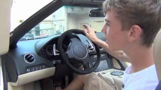 TEENAGER Seb Delanney revving HARD a Lamborghini Murcielago LP 640-4 Roadster: