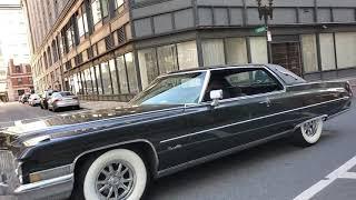 1971 Cadillac Coupe DeVille Pillarless Hardtop - Car Spotting in Downtown Boston, Mass - May, 2021