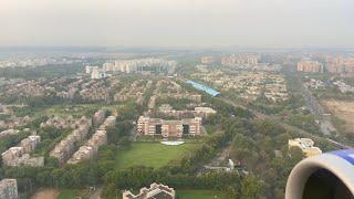 Delhi Indira Gandhi International Airport Landing [4K]