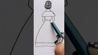 Girl Pencil Drawing  #shorts #shortvideo #youtubeshorts