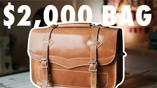 Making a $2,000 leather bag using only SHELL CORDOVAN