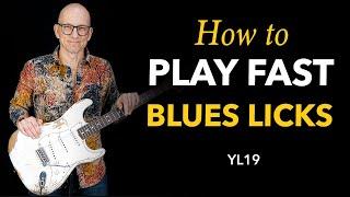 How to play fast blues rock licks - lesson YL19