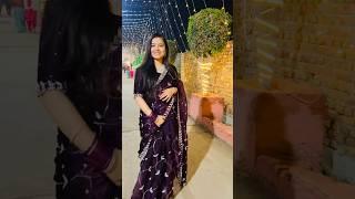 Bhartiya naari in purple saari#trendingshorts #saree #viral #youtube #jewellery #simplicity