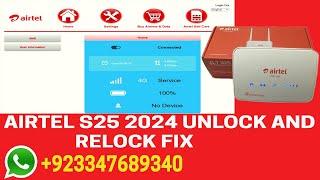 AIRTEL ZLT S25 2024 Update Unlock and Relock Fix||100 %Working