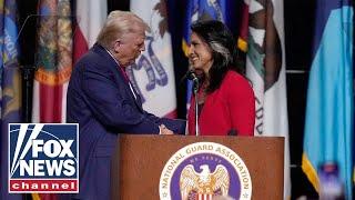 Donald Trump participates in a Town Hall moderated by Tulsi Gabbard