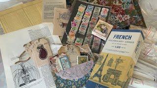 Happy mail + vintage ephemera haul // such cute junk journal inspiration