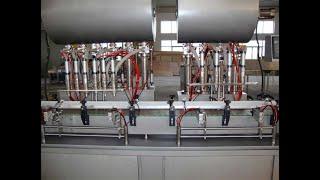 Automatic Servo Motor Operated Piston Filling Line for Viscous Paste / Gel