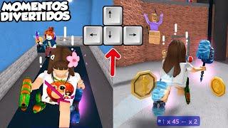 SI MUERO juego con LAS FLECHAS del TECLADO en MURDER MISTERY 2 (Momentos Divertidos) Roblox MM2