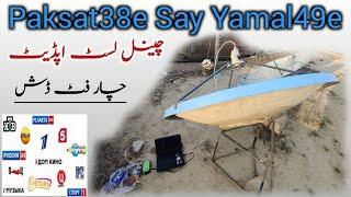 Paksat38e Say Yamal 49e Latest channel list Update | for 4 feet dish setting