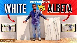 DIFFERENT BETWEEN WHITE O& ALBETA MARBLE. Difference between Makrana white marble or Albeta marble