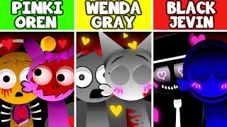 Incredibox Sprunki Sinner Edition But Phase 2 Kiss Compilation - All Reactions | NEW MOD