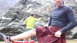 Kilted Bouldering