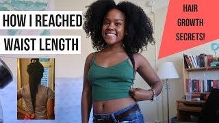 How I Reached Waist Length Natural Hair (My Hair Journey, Favorite Products, Current Routine)