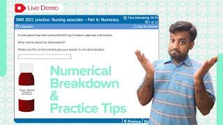 NMC Numerical Test Live Demo Tips and Tricks for Nurses & Midwives | nmc cbt Pearson exam #nmcuk