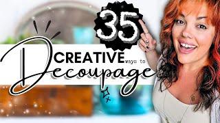 AMAZING decoupage DIYS to try in 2025 (EASY DECOUPAGE CRAFTS)