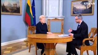 Dalia Grybauskaite: surprising end of the interview