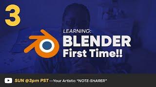 A Complete Beginner learns BLENDER!! —PART 3: Shading & Geometry Nodes