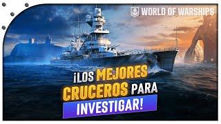 ¡Las MEJORES LÍNEAS de CRUCEROS para INVESTIGAR en WORLD OF WARSHIPS en 2024!