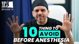 10 Things to Avoid Before Anesthesia | BTD Ep.14 #anesthesia