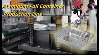 Fully automatic aluminum foil container machine with 3 cavities