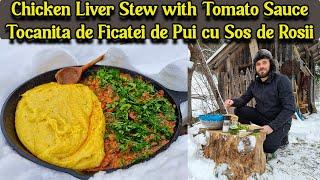 OUTDOOR COOKING: Chicken Liver Stew with Tomato Sauce, A Perfect Winter Meal