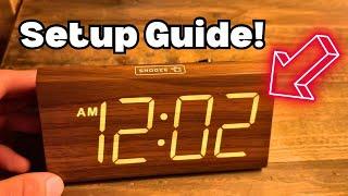 How to Set up the DreamSky Wooden Alarm Clock!