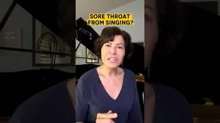 SORE THROAT WHILE SINGING?  Causes and Solutions! #shorts, #singinglessons, #vocalcoach