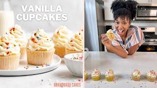 Sweet Vanilla Cupcakes | Grandbaby Cakes