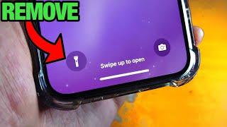 ANY iPhone how to remove flashlight from lock screen!