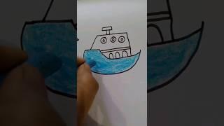 How to draw easy  ship drawing  #viralvideo #tuitionvlog #shortsvideo