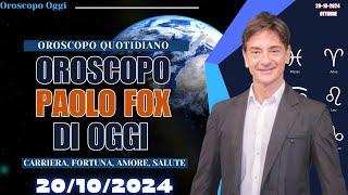 Paolo Fox Oroscopo 20 Ottobre 2024: Cosa Dicono le Stelle Oggi?