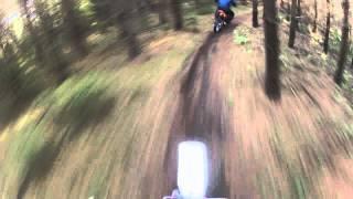 Dirtbike funny crash!!   140cc 4 stroke and YZ80..