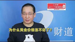 为什么黄金价格涨不动了呢？【道哥道金融】