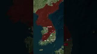 The Korean War (1950-1953) animated map